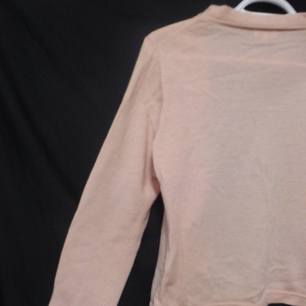 Women's Pink Ruffled Cardigan - Picture 6 of 9